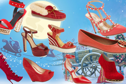 best red shoes for Christmas and New Year party